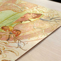 Seasons, Winter (1896) by Alphonse Mucha – Art Print - Close-up detail of the art print