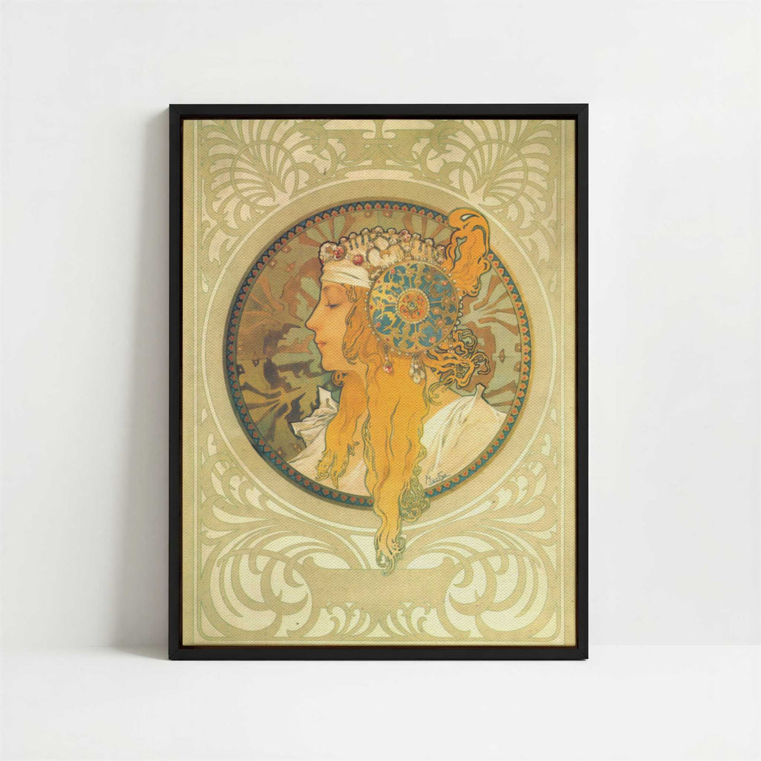 Framed Canvas - Framed canvas in black frame