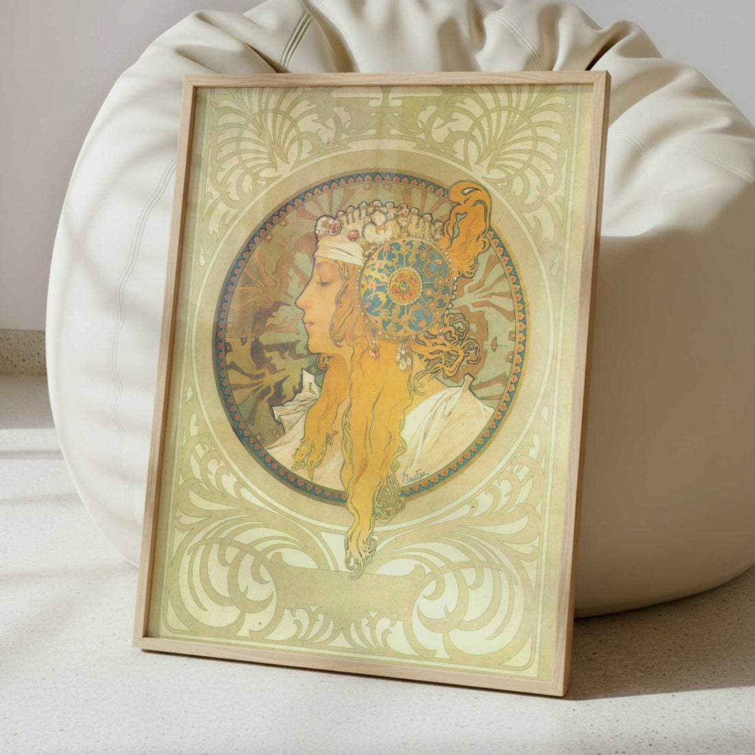 The Blonde (1897) by Alphonse Mucha – Art Print - Interior inspiration