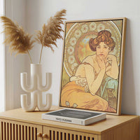 Framed Canvas - Framed canvas in a stylish interior setting