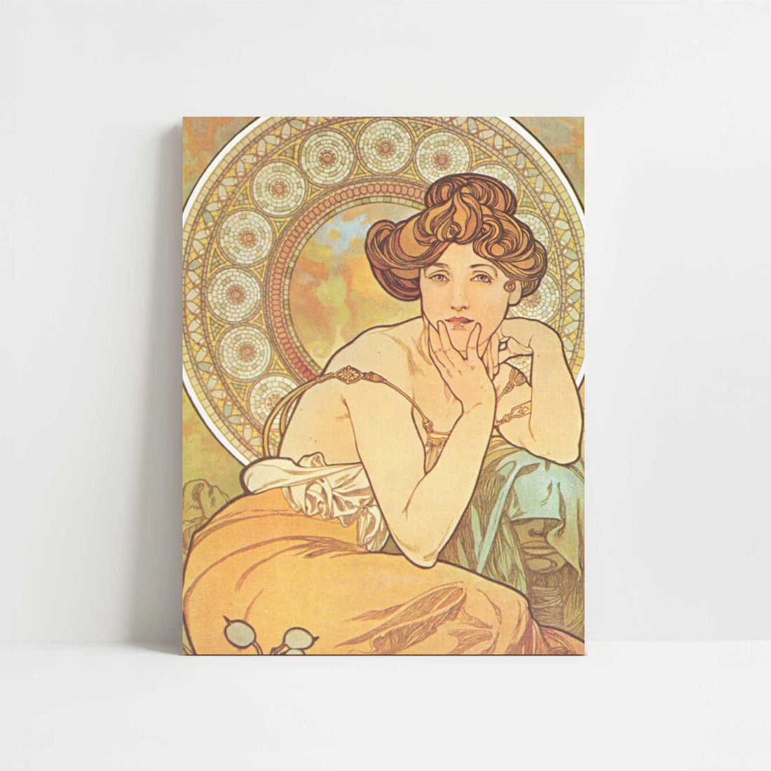 Topaz (1900) by Alphonse Mucha – Art Print - Unframed art print