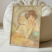 Topaz (1900) by Alphonse Mucha – Art Print - Interior inspiration