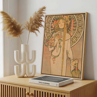 Framed Canvas - Framed canvas in a stylish interior setting