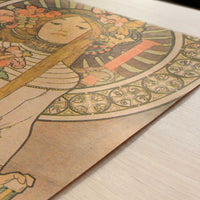 Trappistine (1897) by Alphonse Mucha – Art Print - Close-up detail of the art print