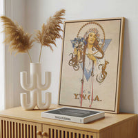 Framed Canvas - Framed canvas in a stylish interior setting