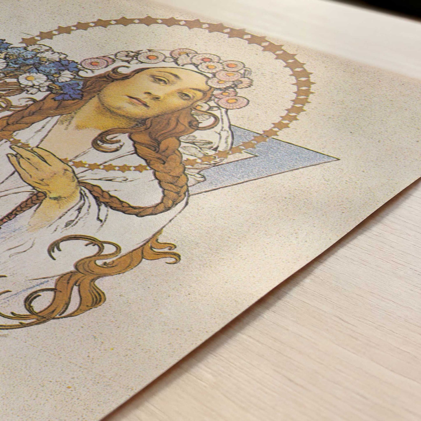 YWCA (c.1922) by Alphonse Mucha – Art Print - Close-up detail of the art print