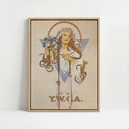 Framed Canvas - Framed canvas in oak color frame