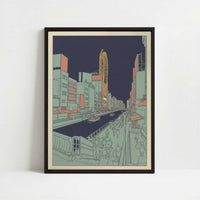 Framed Canvas - Framed canvas in black frame