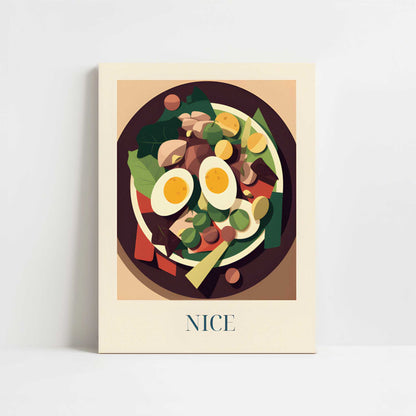 Niçoise salad from Nice, France - Art Print - Unframed art print