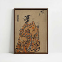 Framed Canvas - Framed canvas in dark wood color frame