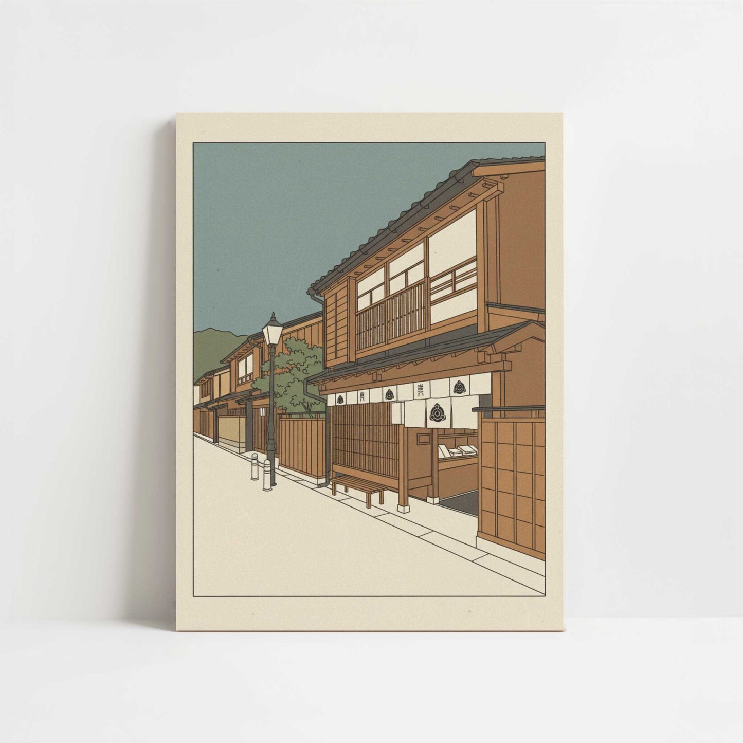 Old Streets of Kanazawa - Art Print - Unframed art print