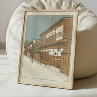 Old Streets of Kanazawa - Art Print - Interior inspiration
