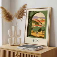 Framed Canvas - Framed canvas in a stylish interior setting