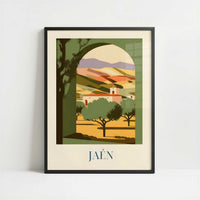 Olives from Jaén, Spain - Art Print - Art print in black frame
