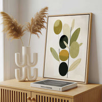 Framed Canvas - Framed canvas in a stylish interior setting