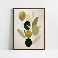 Framed Canvas - Framed canvas in dark wood color frame