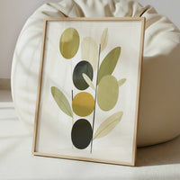 Olives in Bohemian Style - Art Print - Interior inspiration