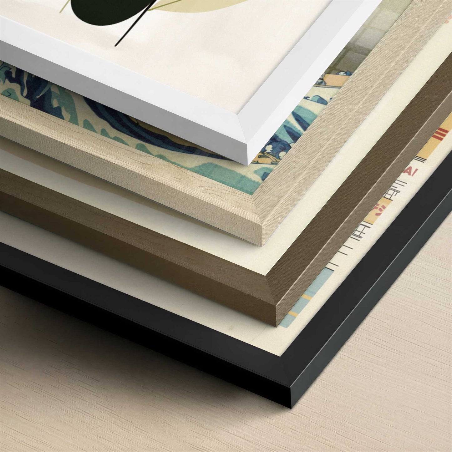 Olives in Bohemian Style - Art Print - Close-up detail of the different frames