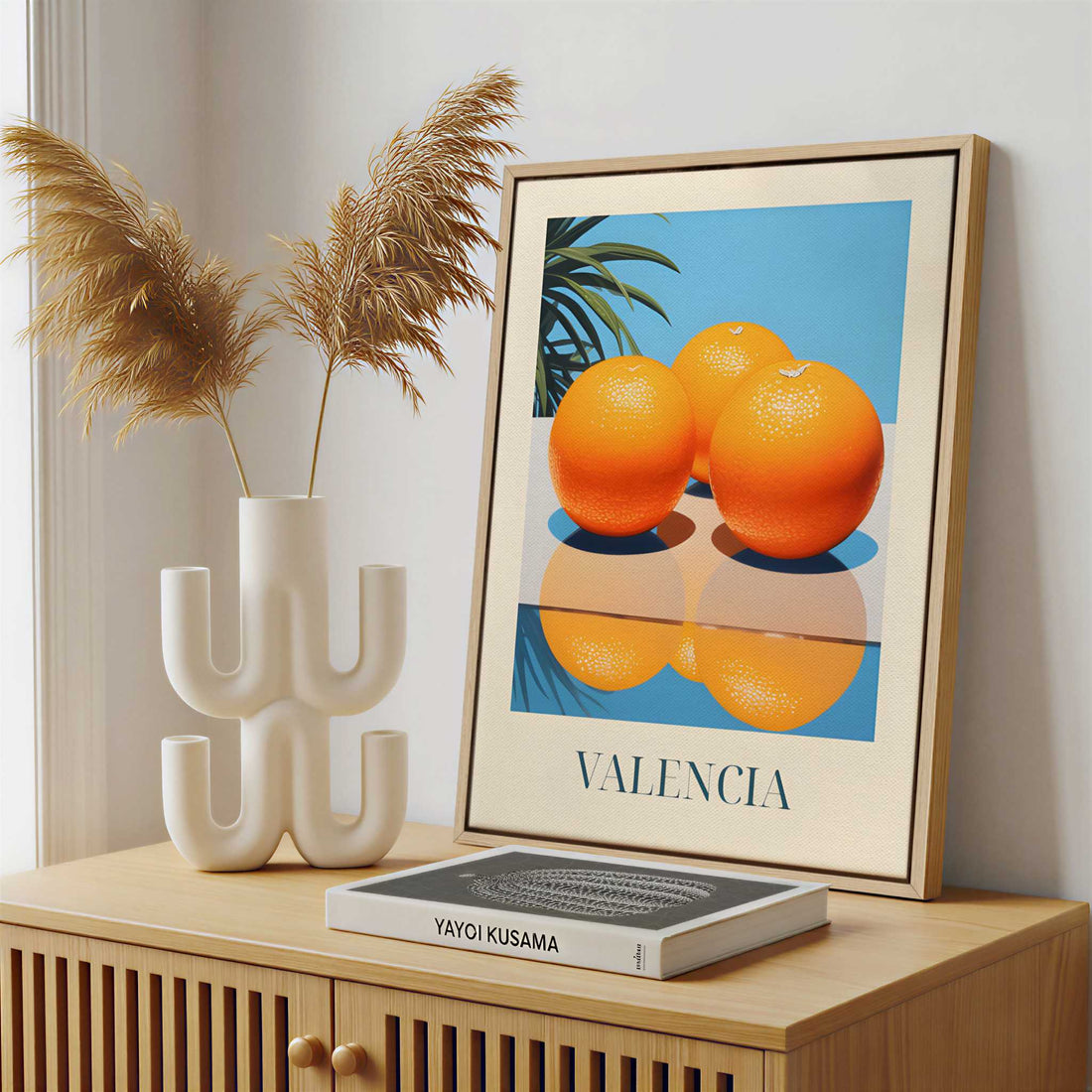 Framed Canvas - Framed canvas in a stylish interior setting