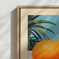 Framed Canvas - Close-up detail and texture of the framed canvas