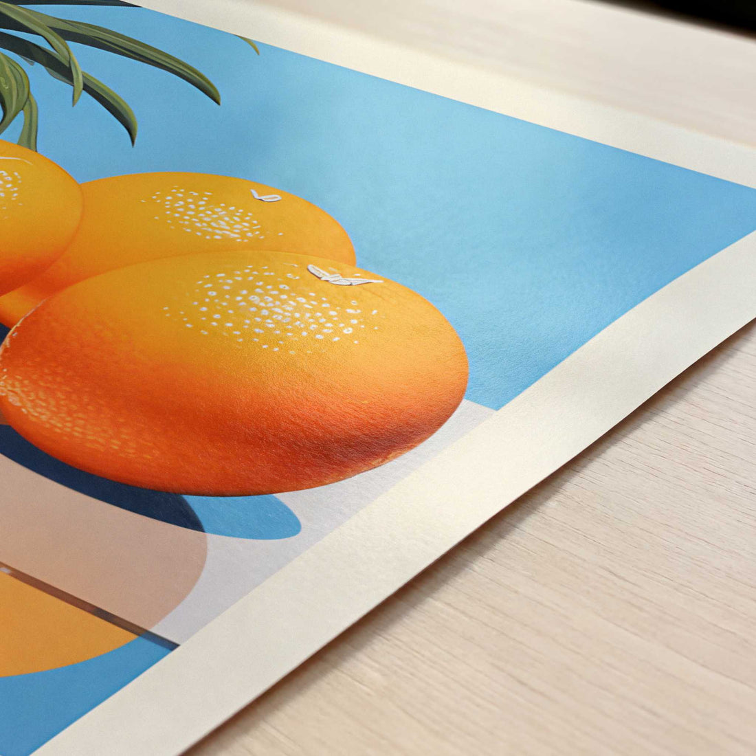 Oranges from Valencia, Spain - Art Print - Close-up detail of the art print