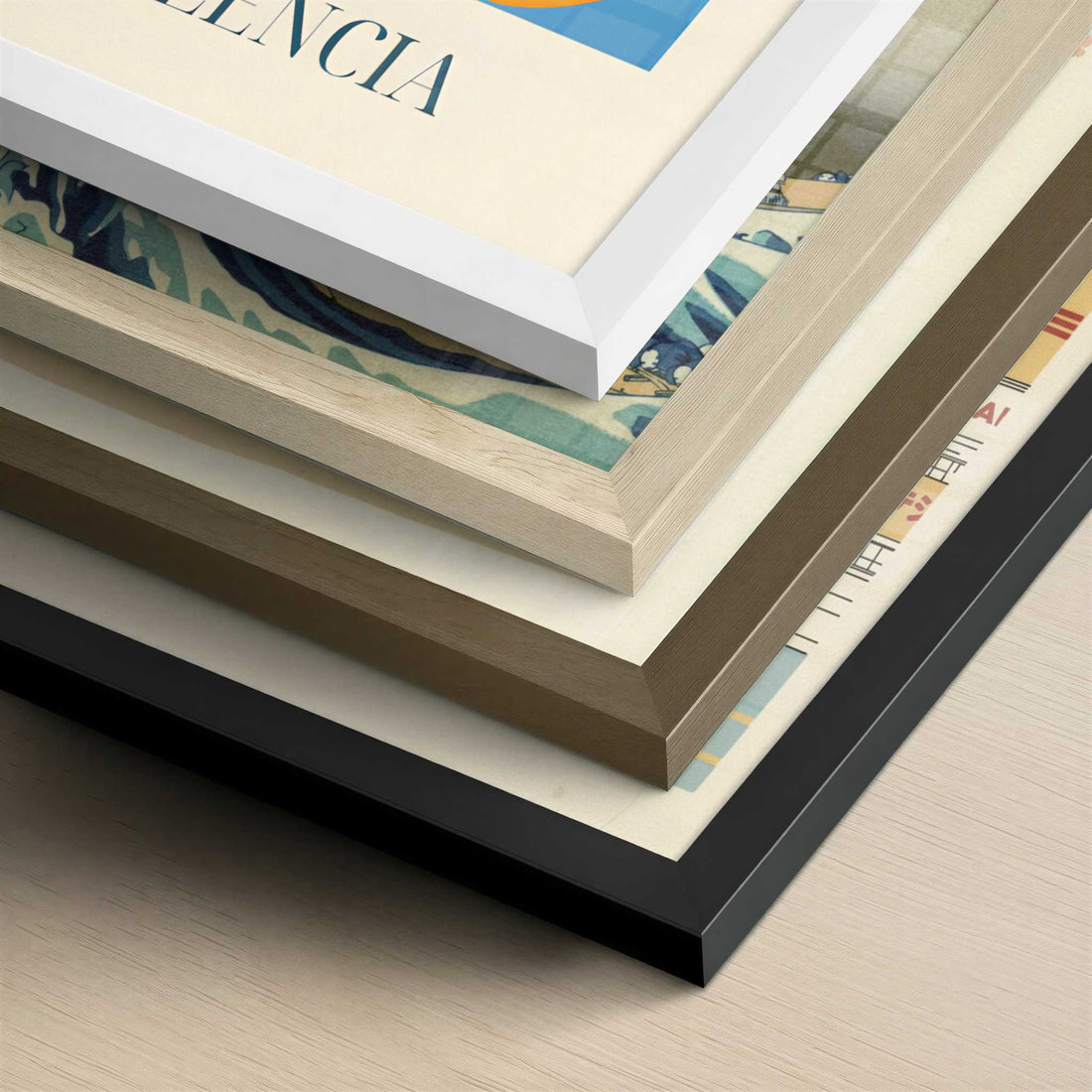 Oranges from Valencia, Spain - Art Print - Close-up detail of the different frames