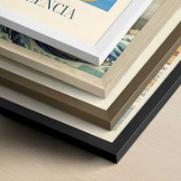 Oranges from Valencia, Spain - Art Print - Close-up detail of the different frames
