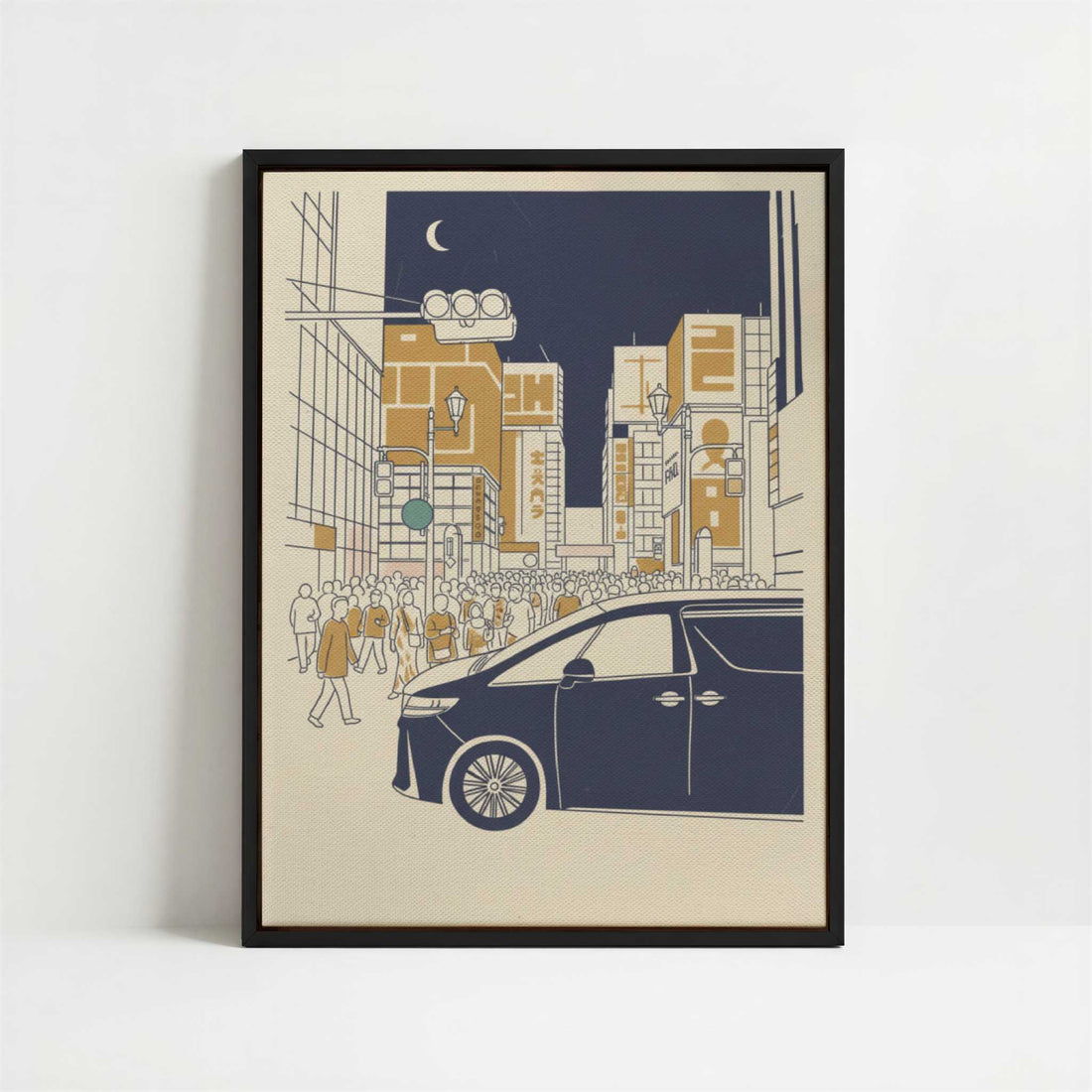 Framed Canvas - Framed canvas in black frame