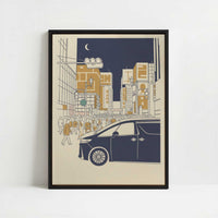 Framed Canvas - Framed canvas in black frame