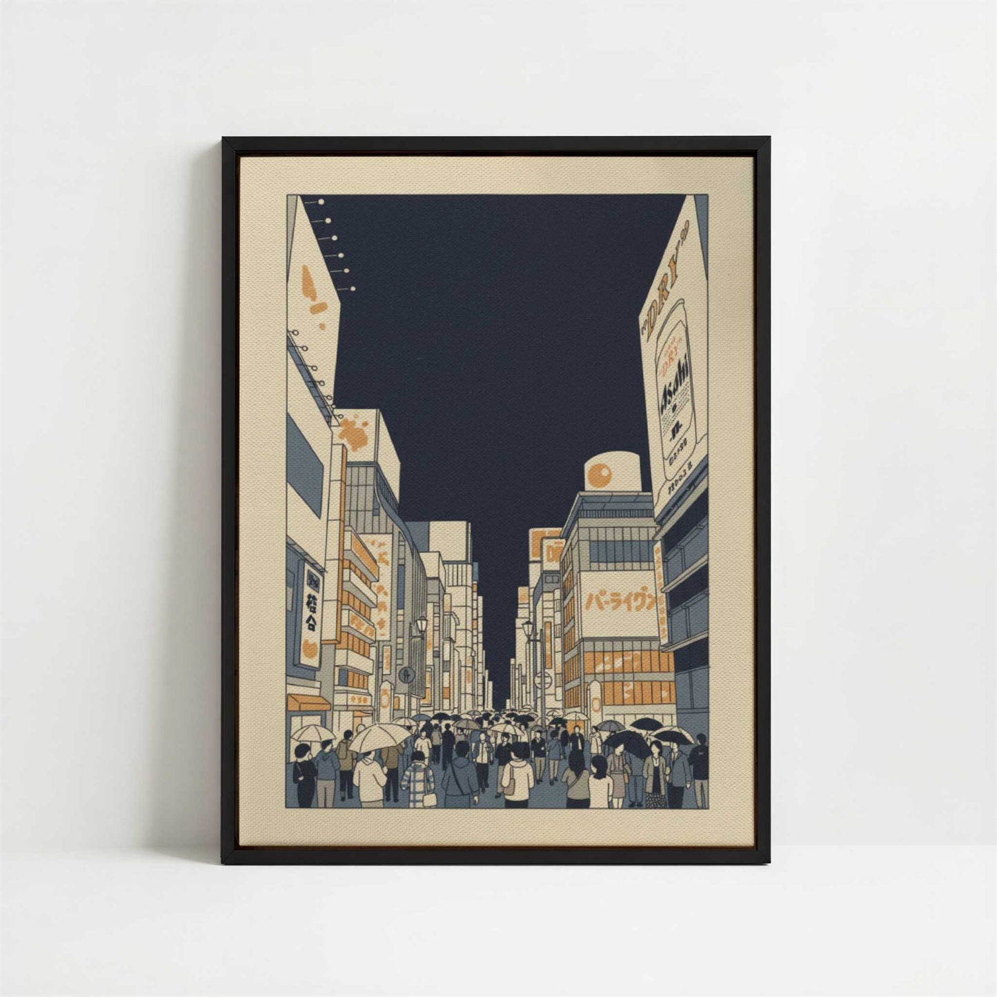 Framed Canvas - Framed canvas in black frame