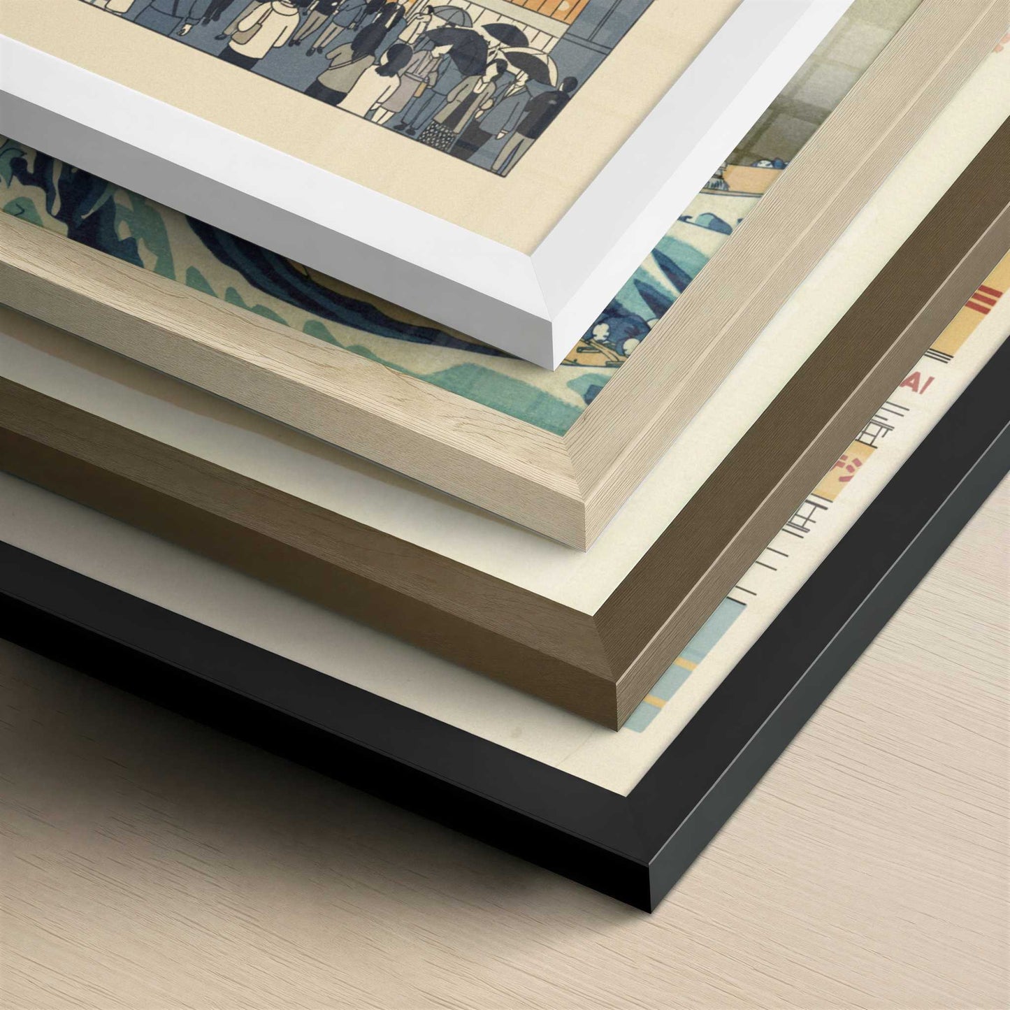 Osaka Doesn’t Slow Down at Night - Art Print - Close-up detail of the different frames