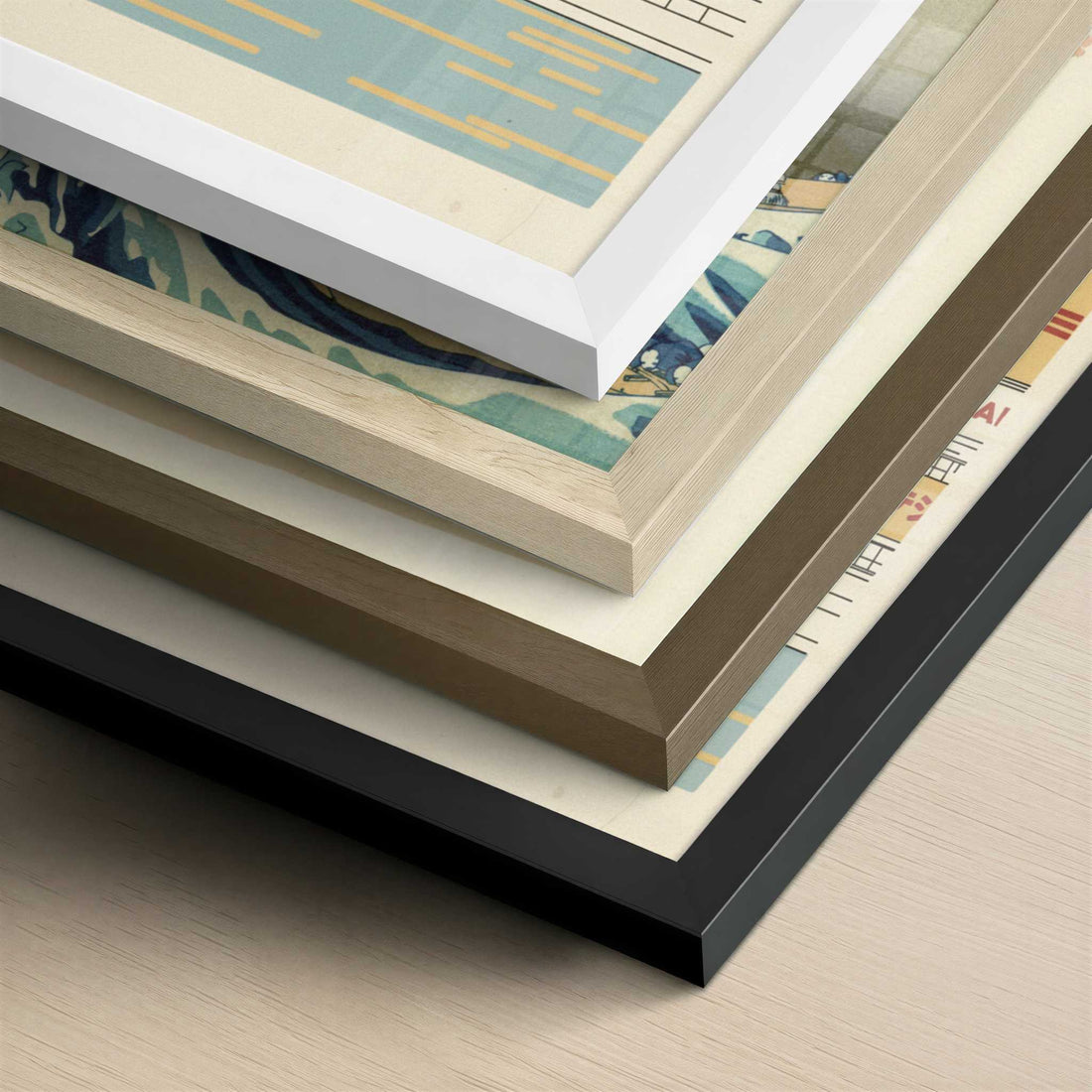 Osaka’s Icon Reflected in Light - Art Print - Close-up detail of the different frames