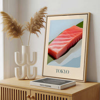 Framed Canvas - Framed canvas in a stylish interior setting