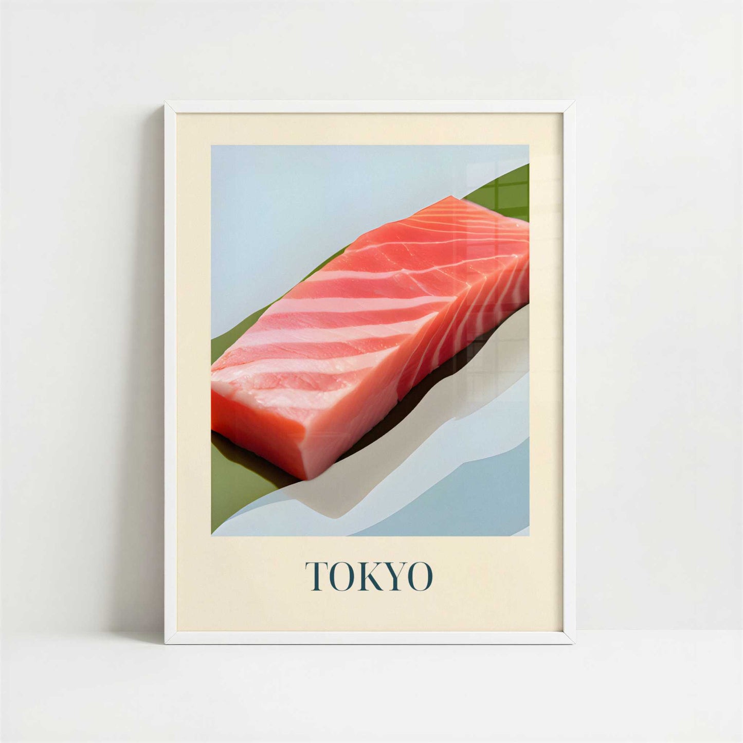 Otoro Tuna from Tokyo, Japan - Art Print - Art print in white frame