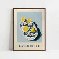 Framed Canvas - Framed canvas in dark wood color frame