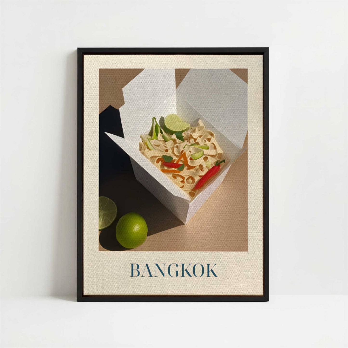 Framed Canvas - Framed canvas in black frame