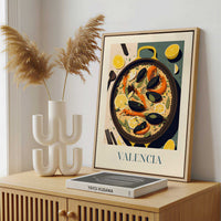 Framed Canvas - Framed canvas in a stylish interior setting