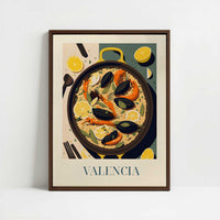 Framed Canvas - Framed canvas in dark wood color frame