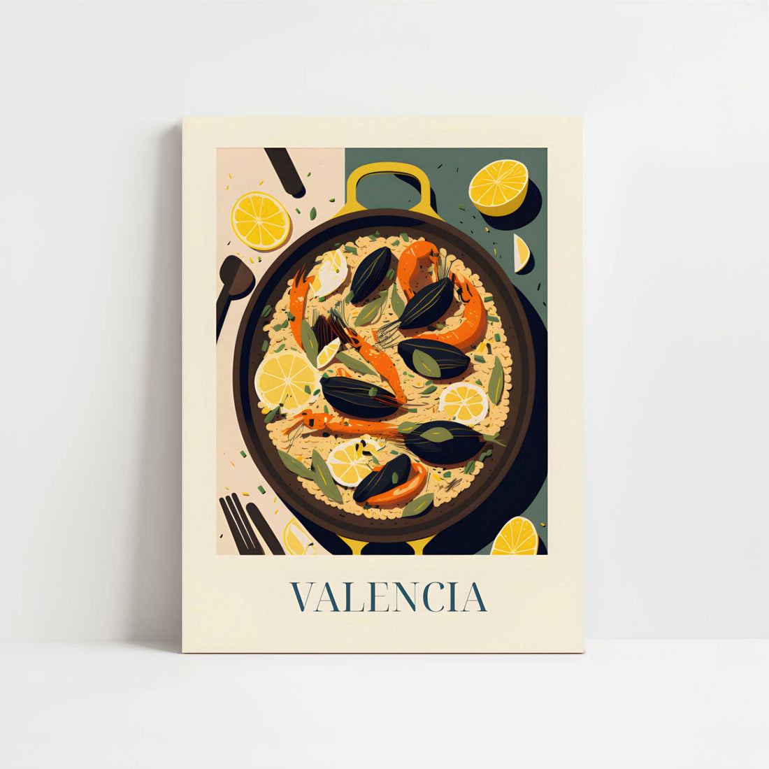 Paella from Valencia, Spain - Art Print - Unframed art print