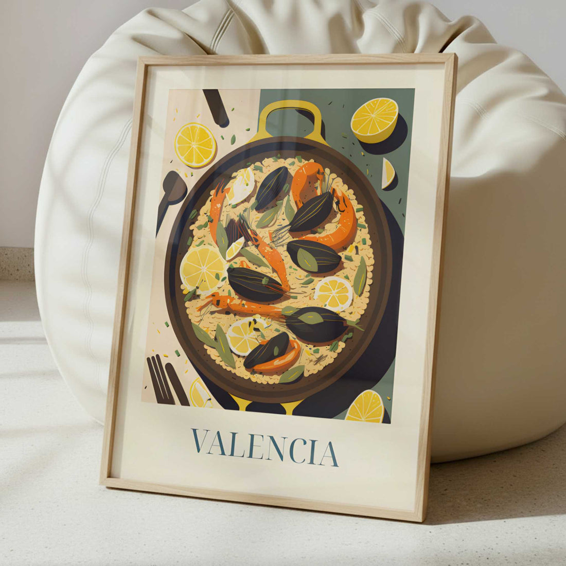 Paella from Valencia, Spain - Art Print - Interior inspiration