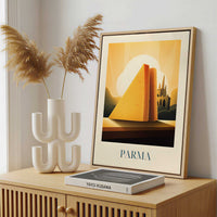 Framed Canvas - Framed canvas in a stylish interior setting