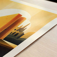 Parmesan Cheese from Parma, Italy - Art Print - Close-up detail of the art print