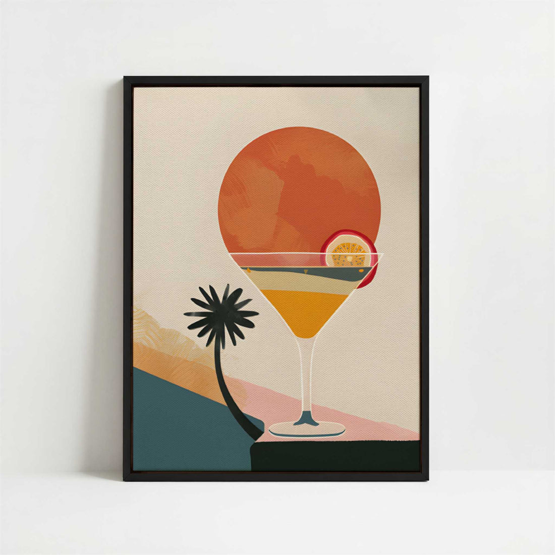 Framed Canvas - Framed canvas in black frame