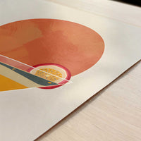 Pasion Fruit in Bohemian Style - Art Print - Close-up detail of the art print