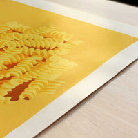 Pasta from Gragnano, Italy - Art Print - Close-up detail of the art print