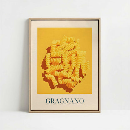 Framed Canvas - Framed canvas in oak color frame
