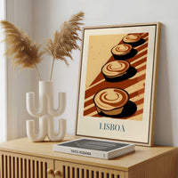Framed Canvas - Framed canvas in a stylish interior setting