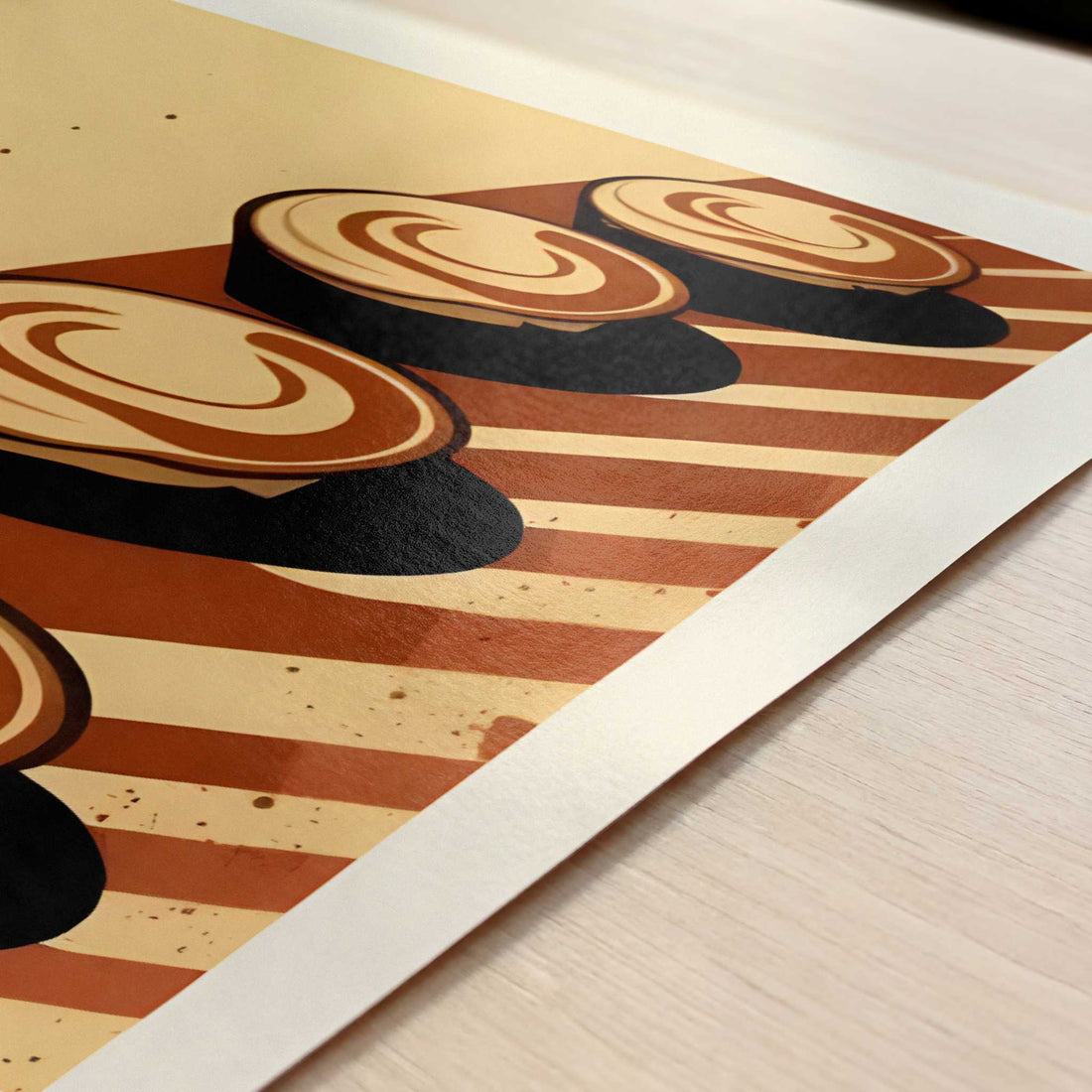 Pastel de Nata from Lisbon, Portugal - Art Print - Close-up detail of the art print