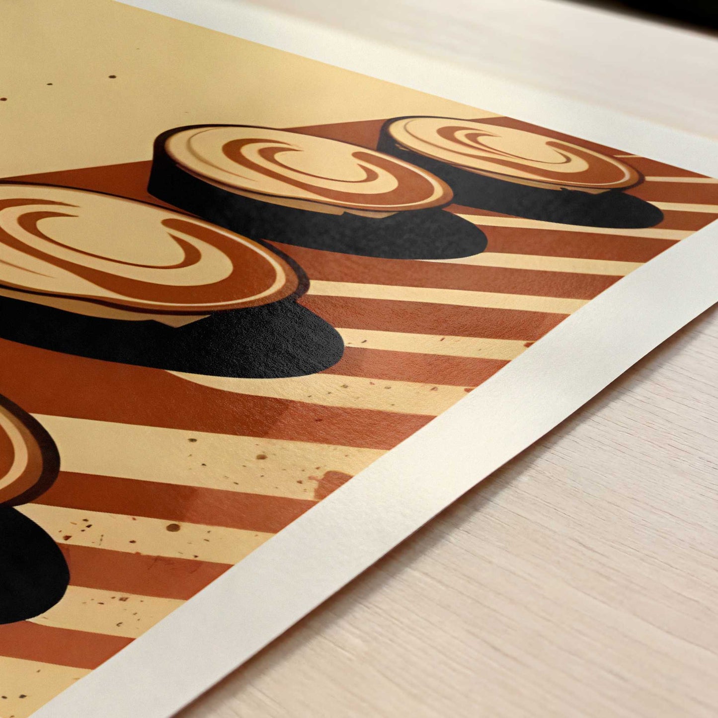Pastel de Nata from Lisbon, Portugal - Art Print - Close-up detail of the art print