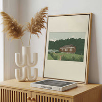 Framed Canvas - Framed canvas in a stylish interior setting